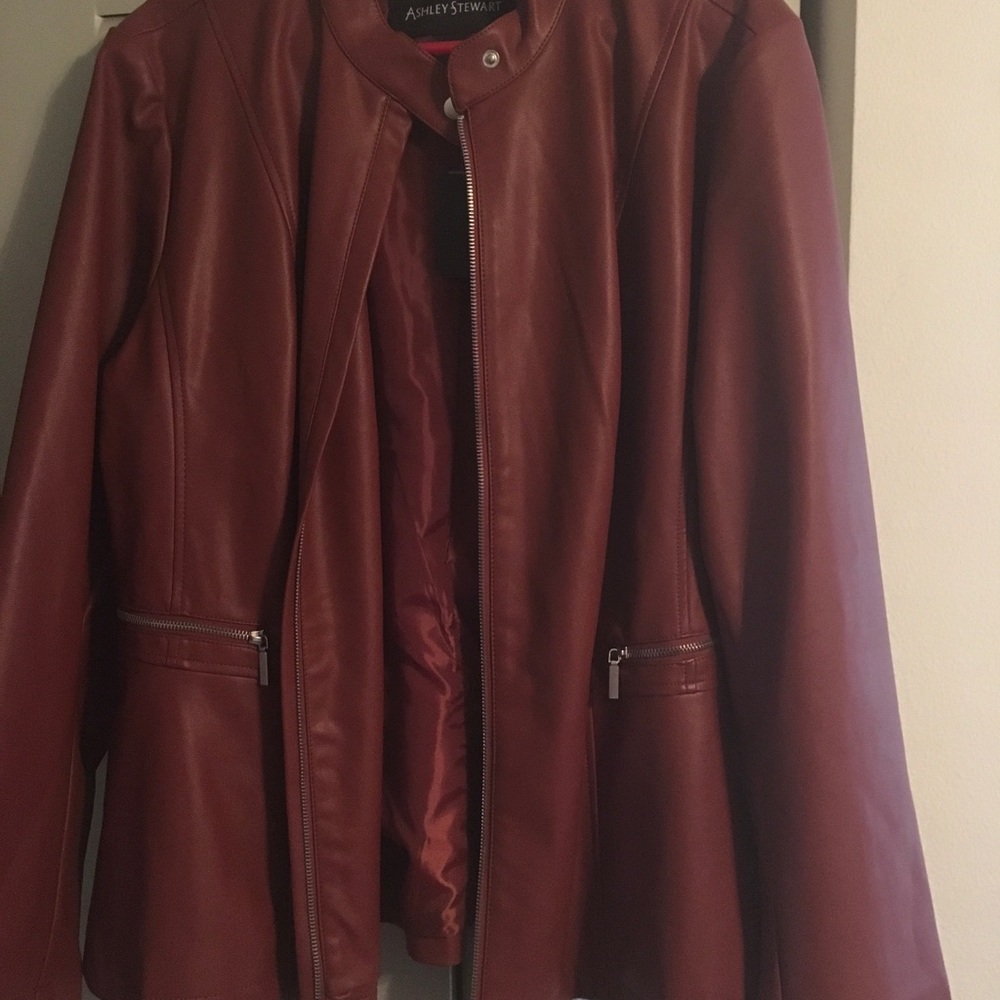 Faux Leather coat NWT